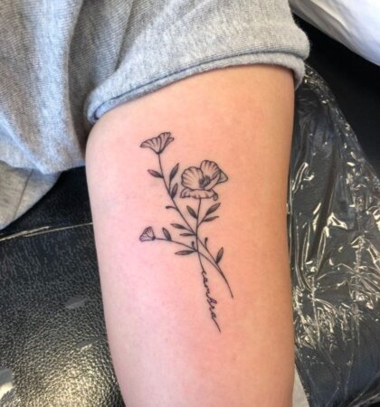 27 Gorgeous Birth Flower Tattoos that You’ll Actually Wish Always