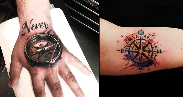 50 Latest Compass Tattoo Design and Ideas For Men And Women