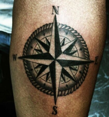 50 Stunning Compass Tattoo Design Ideas [Best of 2024]