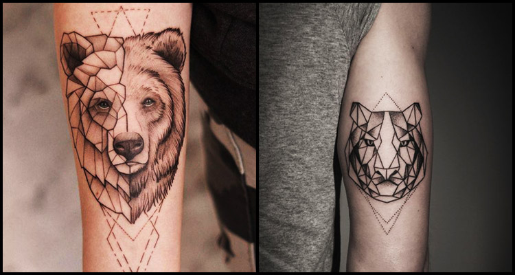 Design you geometric colorful animal tattoo by Enderaltunyurt  Fiverr