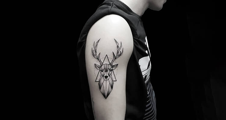 12 Small Deer Antler Tattoo Designs  PetPress