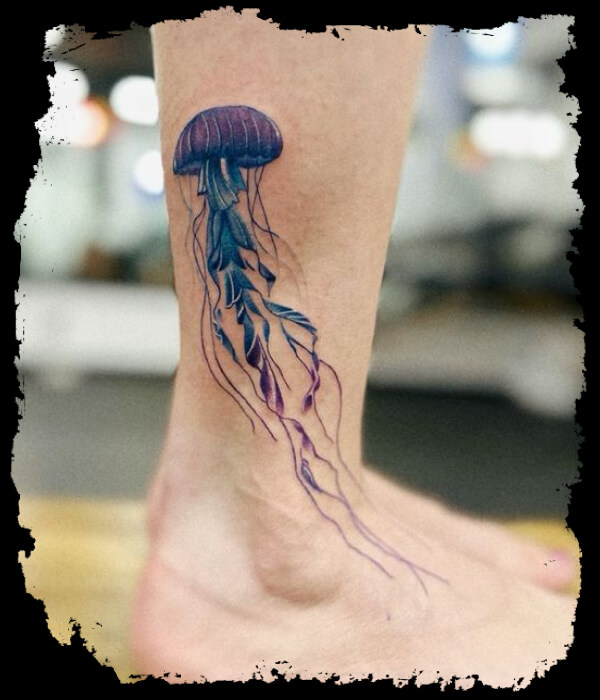 Jellyfish-Leg-Tattoo