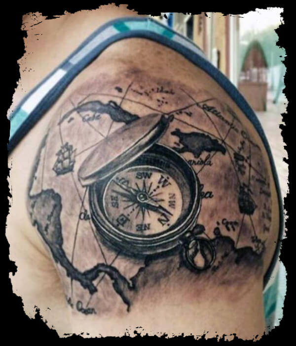 Compass-Shoulder-Tattoo