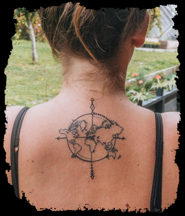 Compass-and-Map-Back-Tattoo