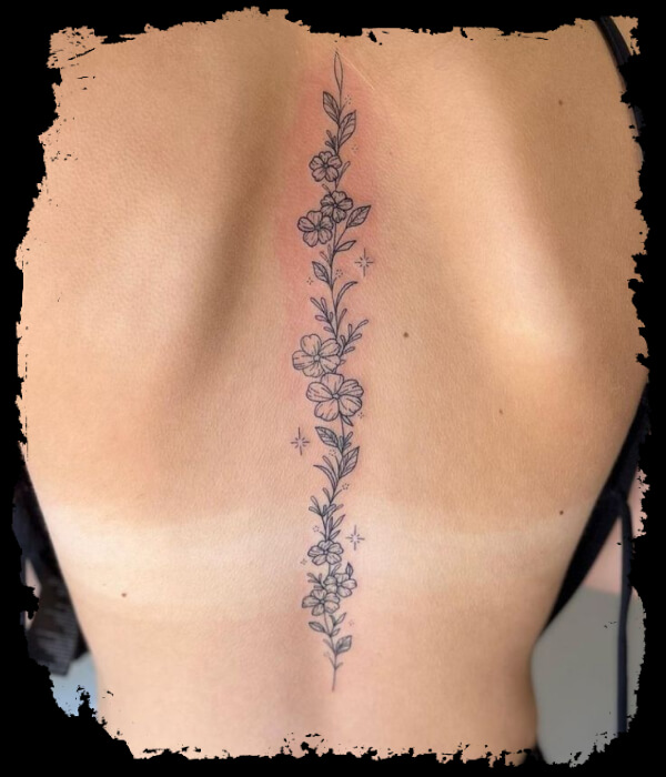 Floral-Spine-Tattoo