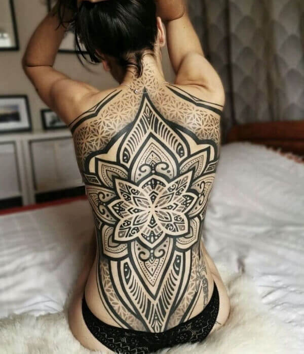 Amazing Female Back Tattoos