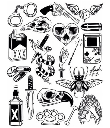 30+ Best Flash Tattoo Design Ideas for Your Next Tattoo