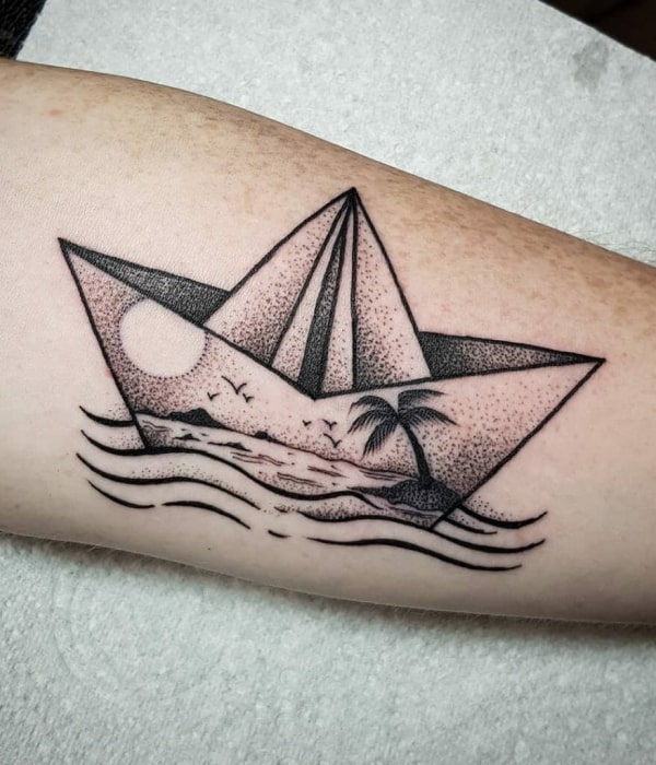 boat tattoo design