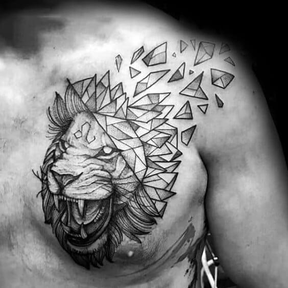 101 Amazing Geometric Lion Tattoo Designs You Need To See  Geometric lion  tattoo Lion tattoo Geometric lion