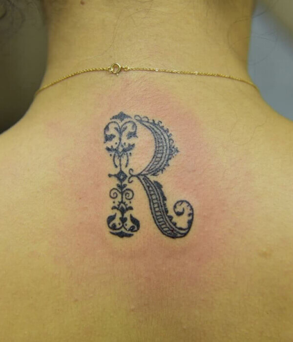 lettering tattoo on neck  Justin at Kats Like Us Tattoos  Flickr