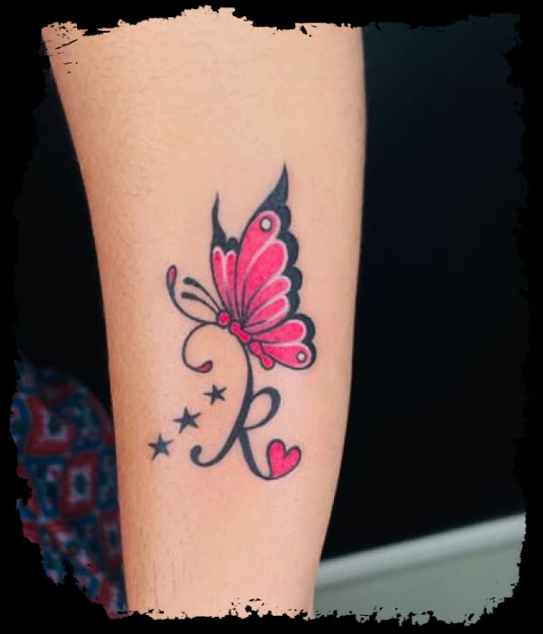 Butterfly-R-Letter-Tattoo