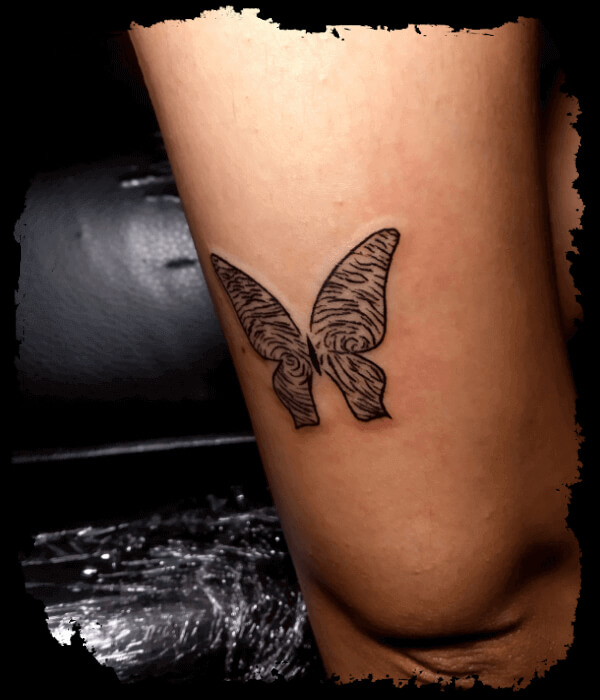 Butterfly-fingerprint-tattoo