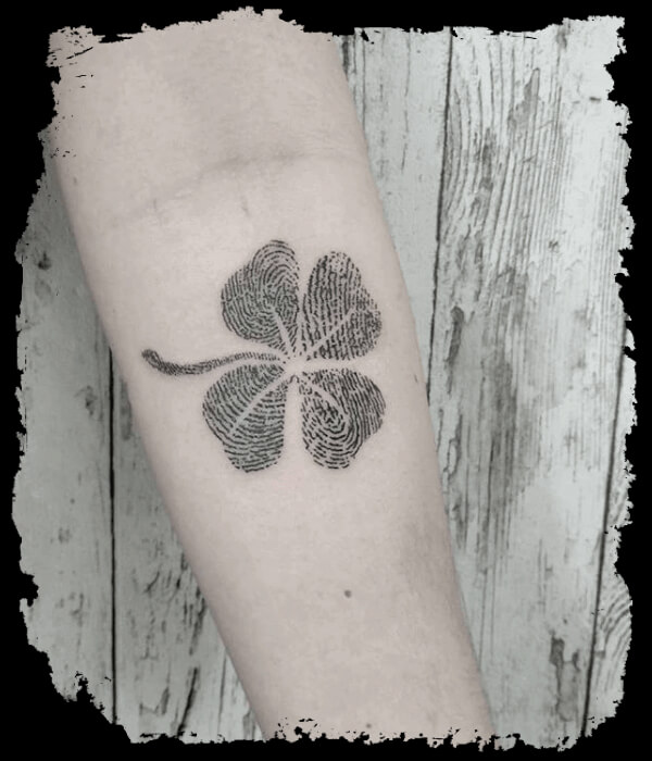 Fingerprint-flower-tattoo