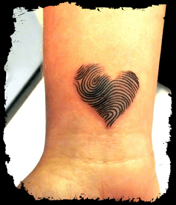 Fingerprint-heart-tattoo-on-the-wrist