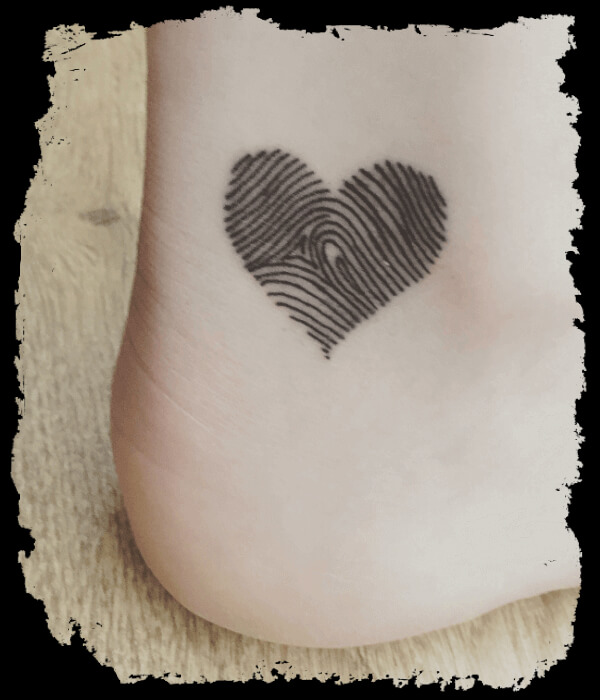 Fingerprint-heart-tattoo