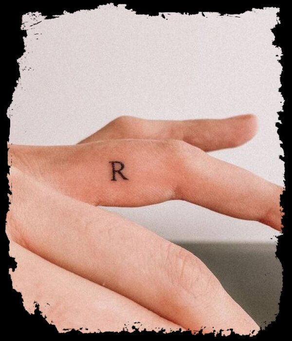 Minimalist-R-Letter-Tattoo