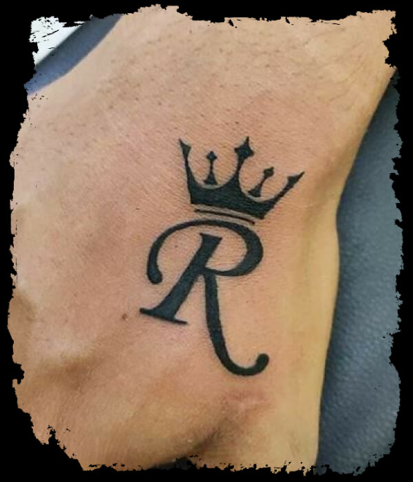 R-with-Crown-Letter-Tattoo