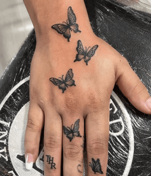 3D Temporary Tattoo Blue Mix Designs Butterfly Size 105x6CM  1PC   Amazonin Beauty