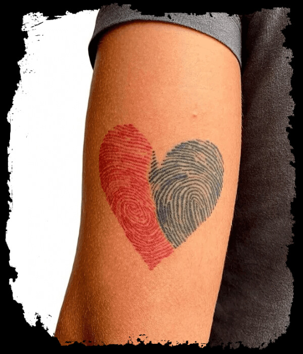 Two-colored-fingerprint-heart