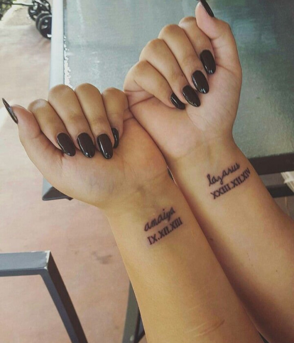 Tattoo tagged with small matching birth year micro tiny date sister  ifttt little matching sister minimalist inner forearm jeremcapella  other number mathematical family matching tattoos for siblings   inkedappcom