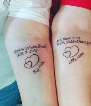 50+ Wonderful Sister Tattoo to Honor Your Special Bond