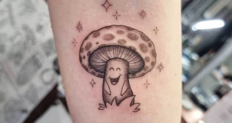 Tattoo Charlies on Instagram A really clean linework frog on a mushroom  tattoo by runtigertattoos tattoocharlies prestonhwy louisville  kentucky