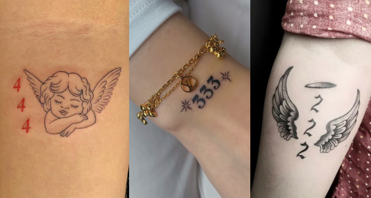 53 New Angel Number Tattoo Ideas  Spiritual  Meaningful  Tattoo Twist