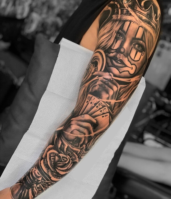 chicano sleeve tattoos
