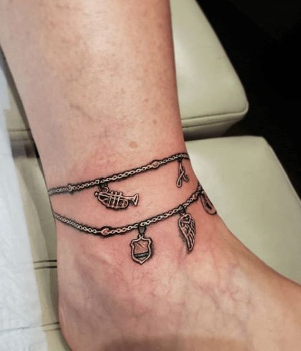 Pin by Dekkar on Jewellery tattoo | Ankle bracelet tattoo, Anklet tattoos  for women, Tattoo bracelet