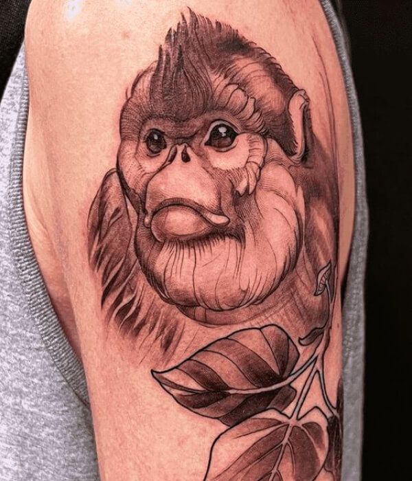 Monkey Tattoo Design