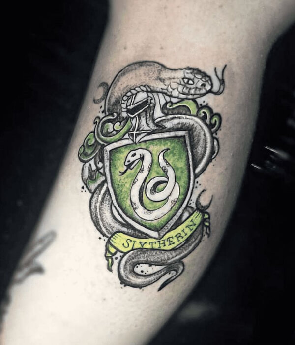 Slytherin Crest with Serpent