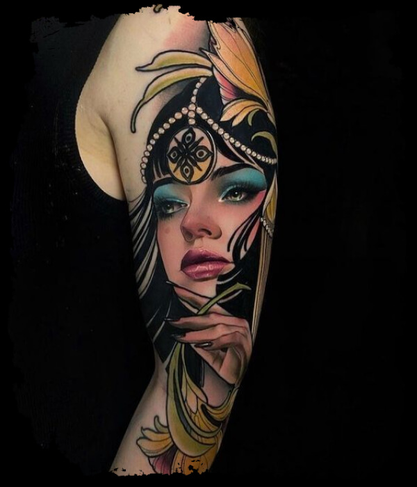 cleopatra-tattoo-sleeve