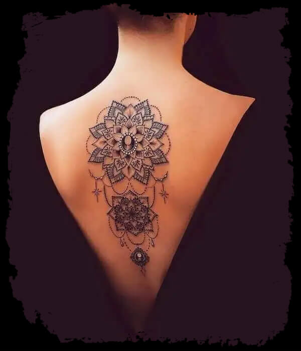 Feminine-Mandala-Back-Tattoo-Ideas