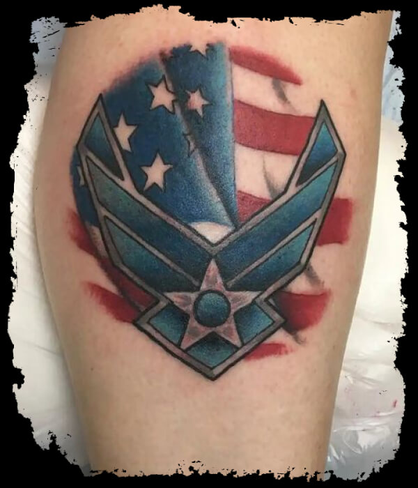 American-Airforce-Pin-Tattoo
