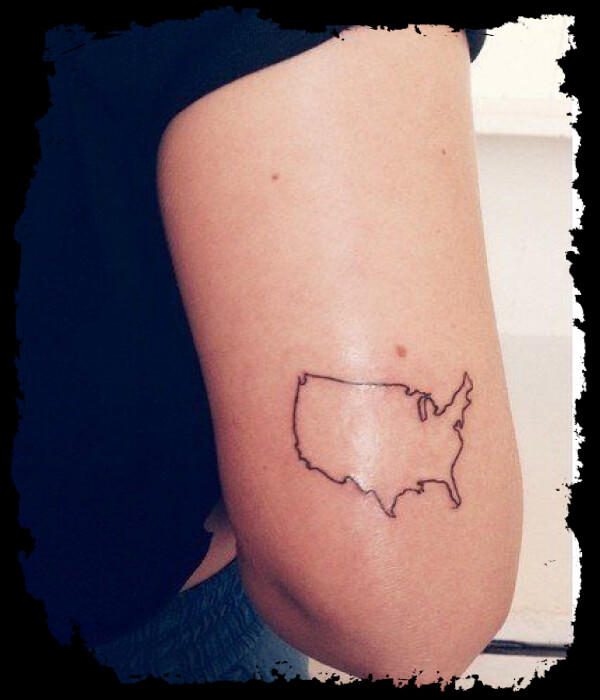 American-Map-Tattoo