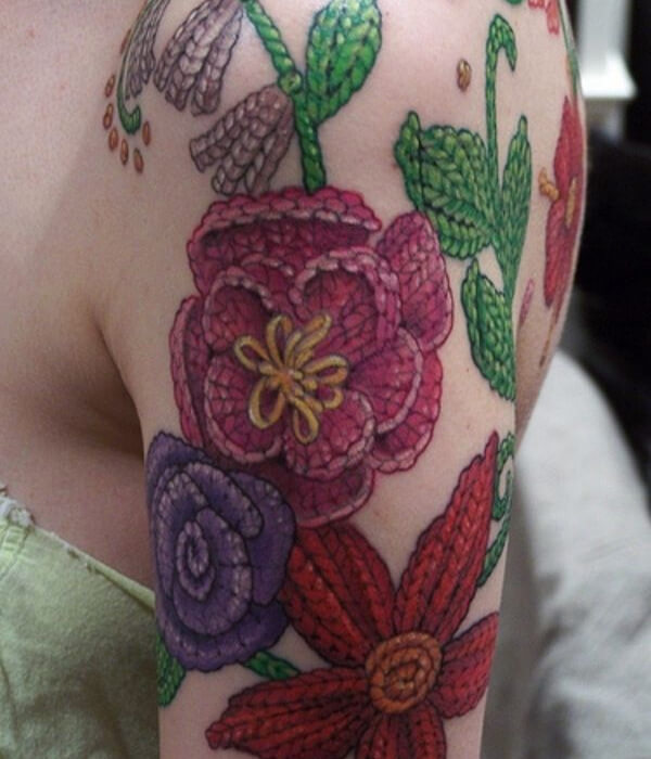 Crochet-Flower-Tattoo