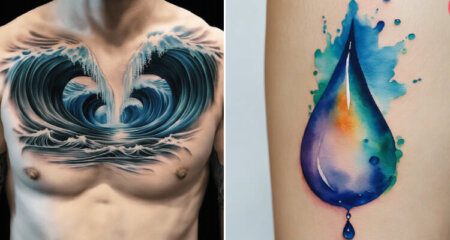 30 Elegant Water Tattoo Designs And Ideas in 2024