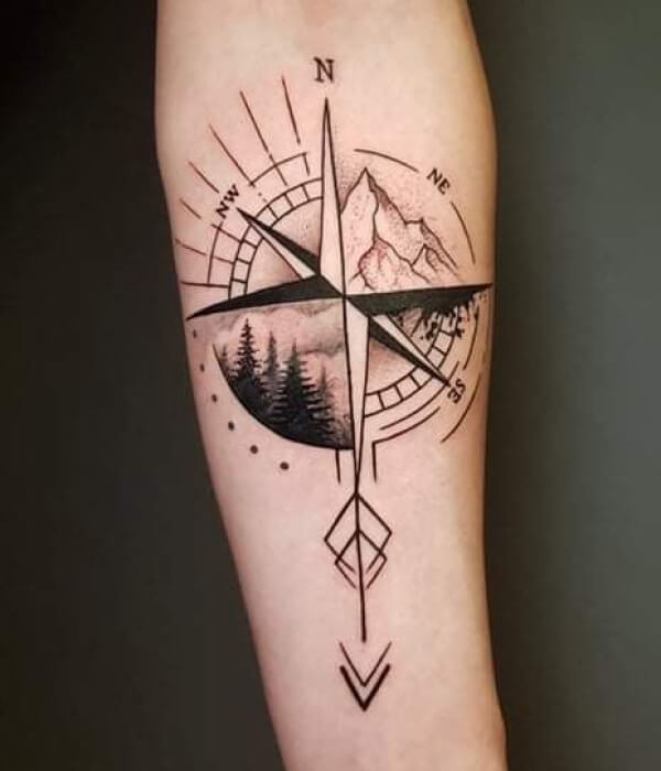 Hiking-Compass-Tattoo