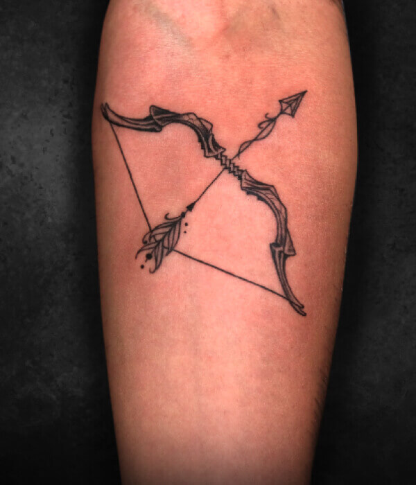 Bow-and-Arrow-Mahadev-Tattoo