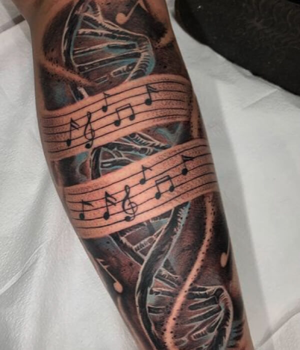 DNA-with-Musical-Notes