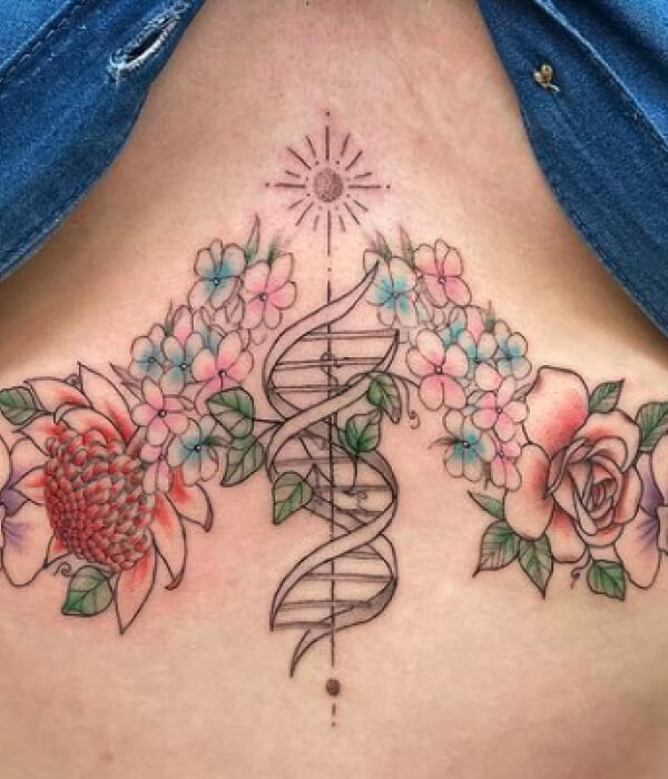 Floral-DNA-Helix