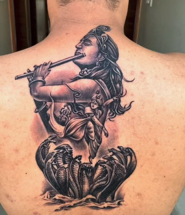 Krishna-Dancing-on-Kaliya-Serpent-Tattoo