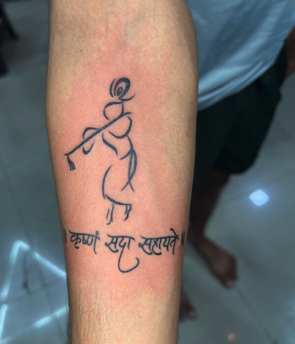 Krishna-Mantra-Tattoo