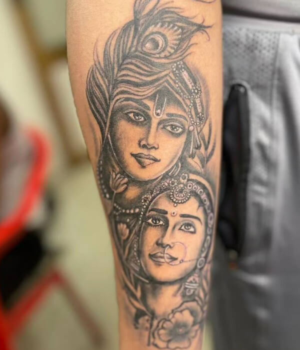 Krishna-and-Radha-Tattoo