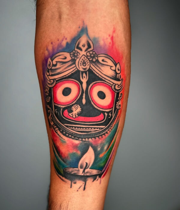 Krishna-as-Jagannath-Tattoo