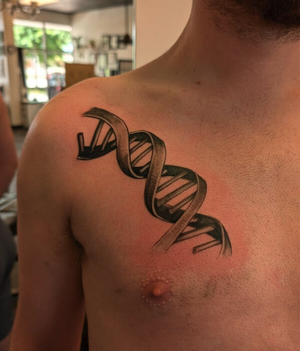 Minimalist-DNA-Strand-Tattoo