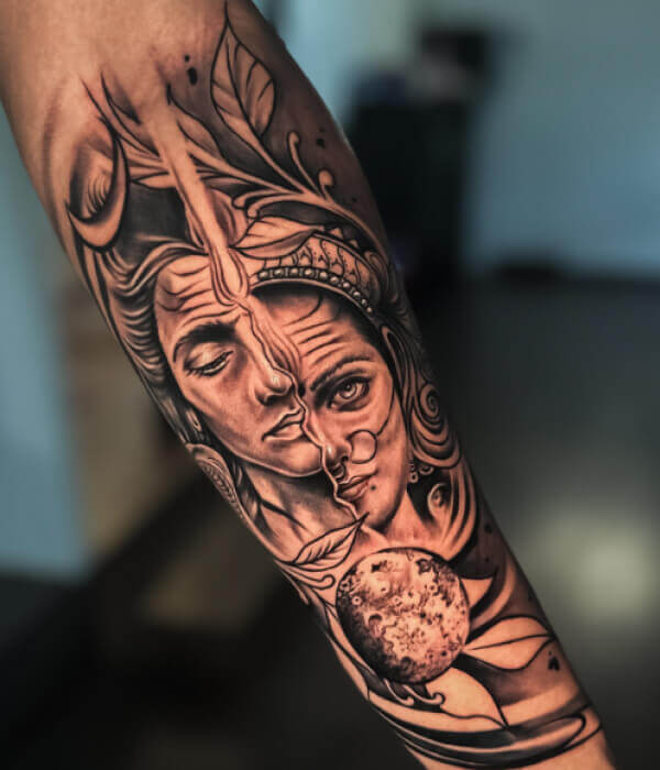 Shiva-and-Parvati-Tattoo