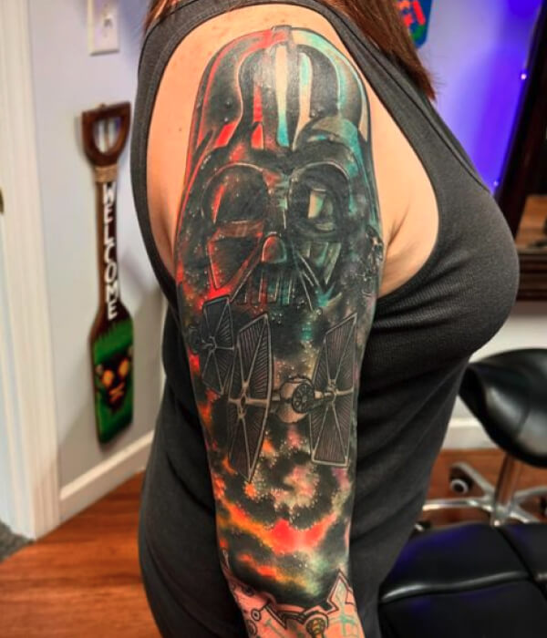 Star-Wars-Sleeve-Tattoo