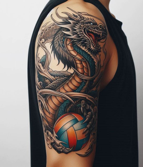 Dragon-Volleyball-Tattoo