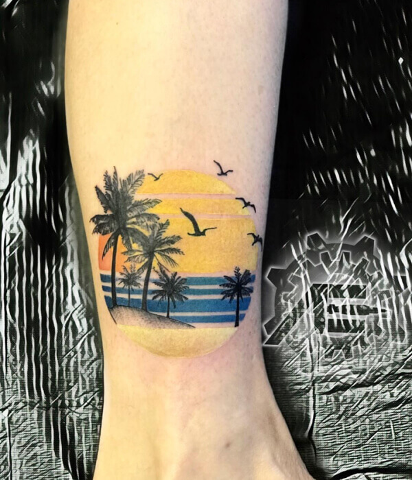 California-Sunset-Tattoo